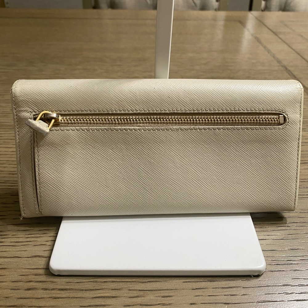 Prada Beige Leather Wallet - Picture 2 of 7